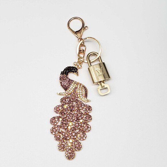 100% Auth Louis Vuitton Lock & Key with unbranded Bagcharm, Keycharm, Keychain - Picture 5 of 7